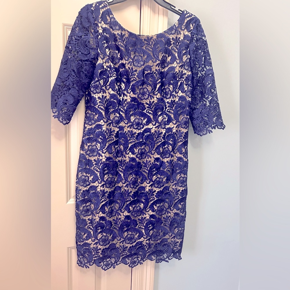 🤩Host Pick2x 🤩 Eliza J Blue Lace Dress-Worn Once
